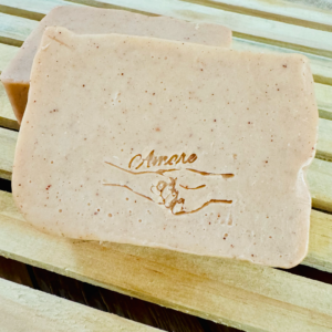 Sabonete de Argila Rosa com lavanda - Pele sensível e delicada
